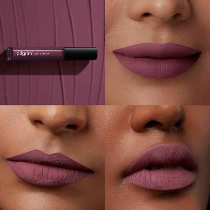 Pilgrim Liquid Matte Lipstick with Hyaluronic Acid - Mauve Desire