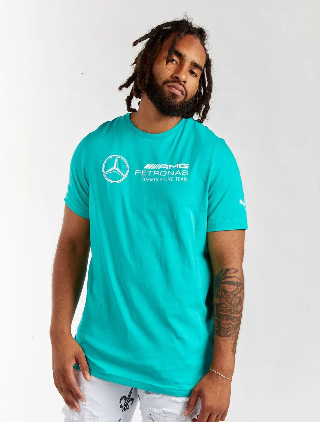 Puma Mercedes-Amg Motorsport F1 Essentials Logo Tee by Denim Exchange