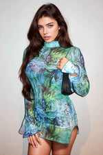 Miami Nights Sheer Mini Dress