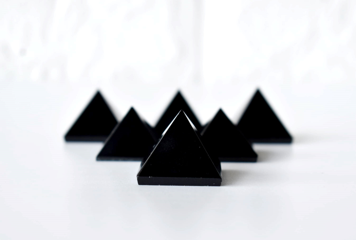 Black Tourmaline Pyramids (Promote Courage and Self-Confidence)