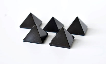 Black Tourmaline Pyramids (Promote Courage and Self-Confidence)  DestGlow