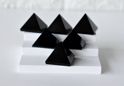Black Tourmaline Pyramids (Promote Courage and Self-Confidence)