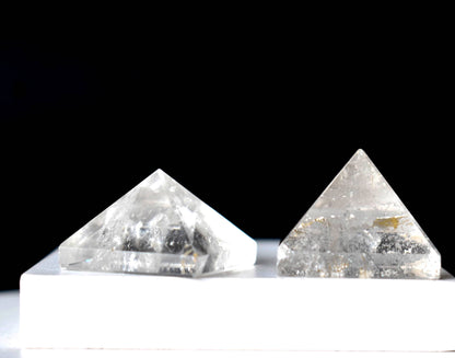 Crystal Quartz Pyramids (Balances Energy and Meditation)  DestGlow