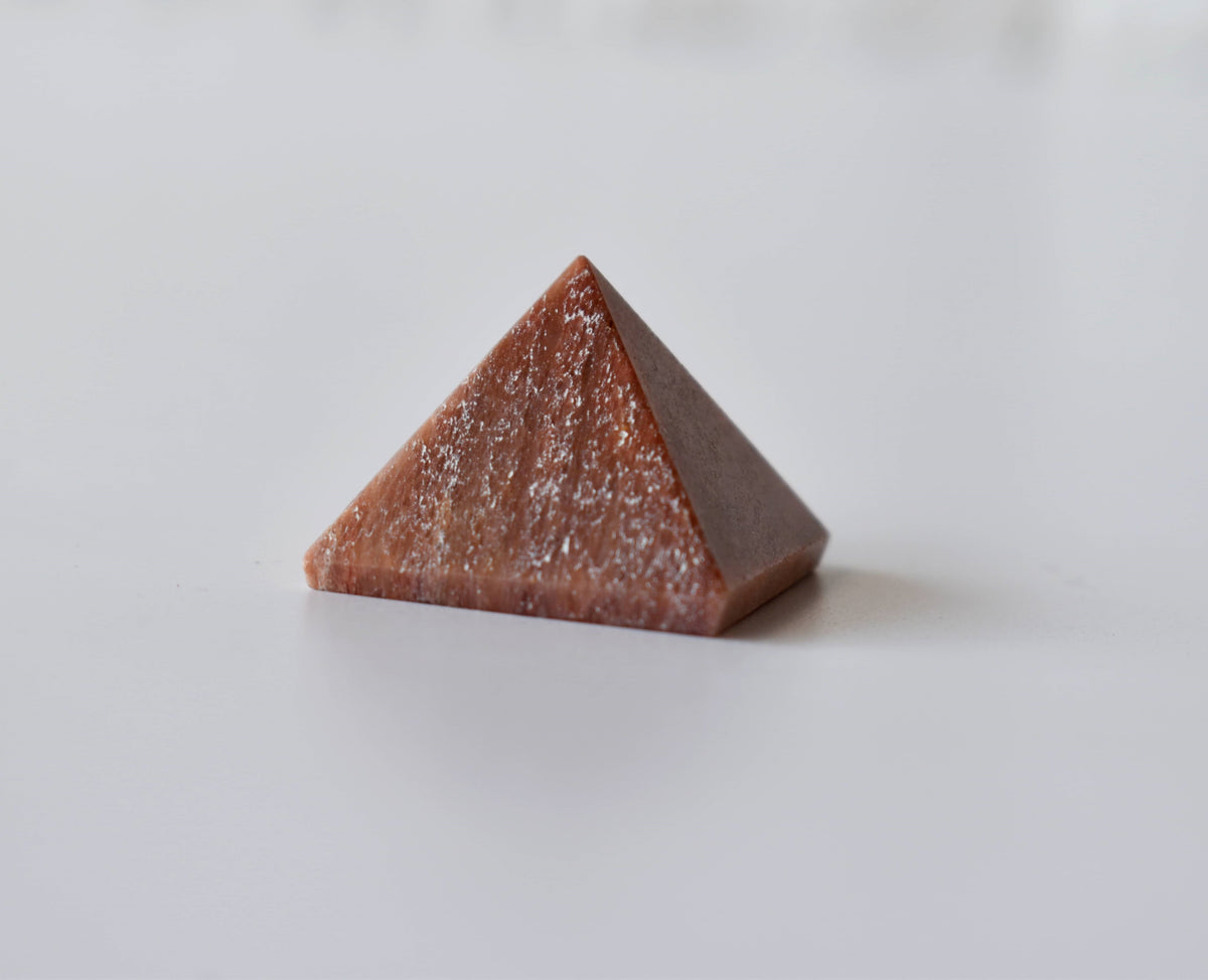 Orange Aventurine Pyramids (Optimism and Contentment)  DestGlow