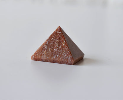 Orange Aventurine Pyramids (Optimism and Contentment)  DestGlow