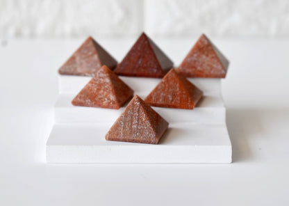 Orange Aventurine Pyramids (Optimism and Contentment)  DestGlow