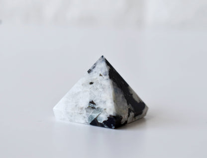 Rainbow Moonstone Pyramids (Bring Balance and compassion)  DestGlow