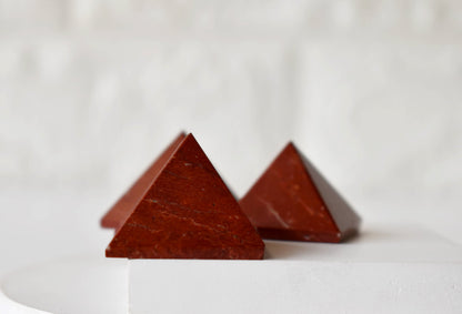 Red Jasper Pyramids (Emotional Strength and Stability)  DestGlow