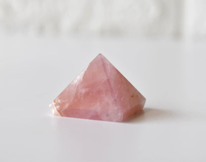 Rose Quartz Pyramids (Balance and Emotional Health)  DestGlow