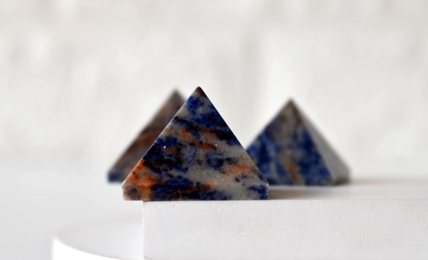 Sodalite Pyramids (Emotional Balance and Self-Trust)  DestGlow
