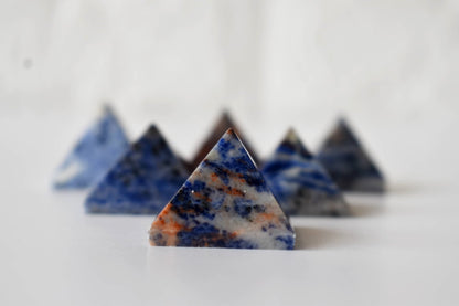 Sodalite Pyramids (Emotional Balance and Self-Trust)  DestGlow
