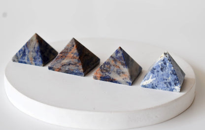 Sodalite Pyramids (Emotional Balance and Self-Trust)  DestGlow