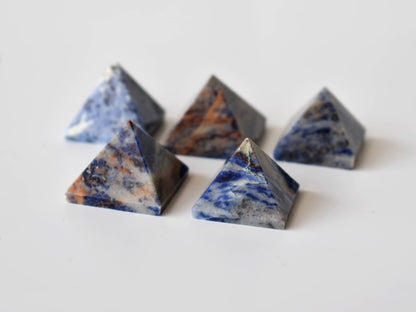 Sodalite Pyramids (Emotional Balance and Self-Trust)  DestGlow