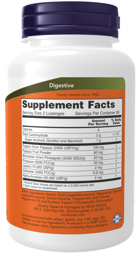Chewable Papaya Enzymes by Country Life Natural Foods