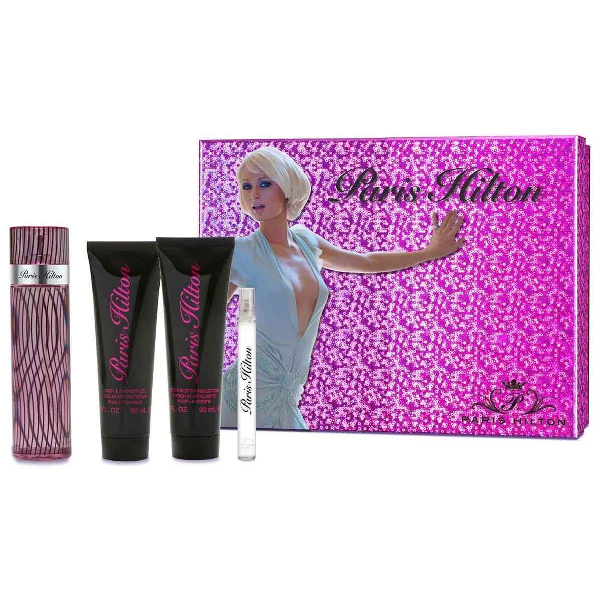 Paris Hilton Set 4p 3.4 oz For  Women EDP Spray