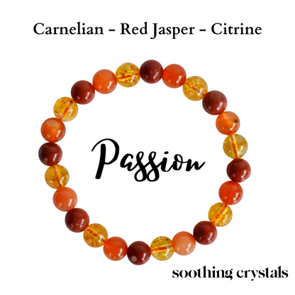 Enhances PASSION Crystal Bracelet (Joy, Creativity, Confidence)  DestGlow