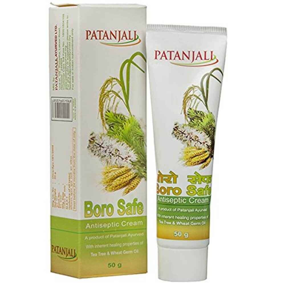 Patanjali Boro Safe Antiseptic Cream With Aloe Vera &amp; Tea Tree Oil