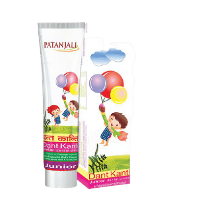 Patanjali Oral Care Combo (Dant KantiJunior Dental Cream 100GM + Junior Tooth Brush)
