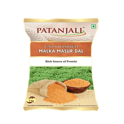 Patanjali Unpolished Malka Masur Dal (1 kg)