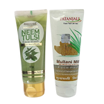 Patanjali Neem Tulsi Face Wash Plus Multani Mitti Face Pack