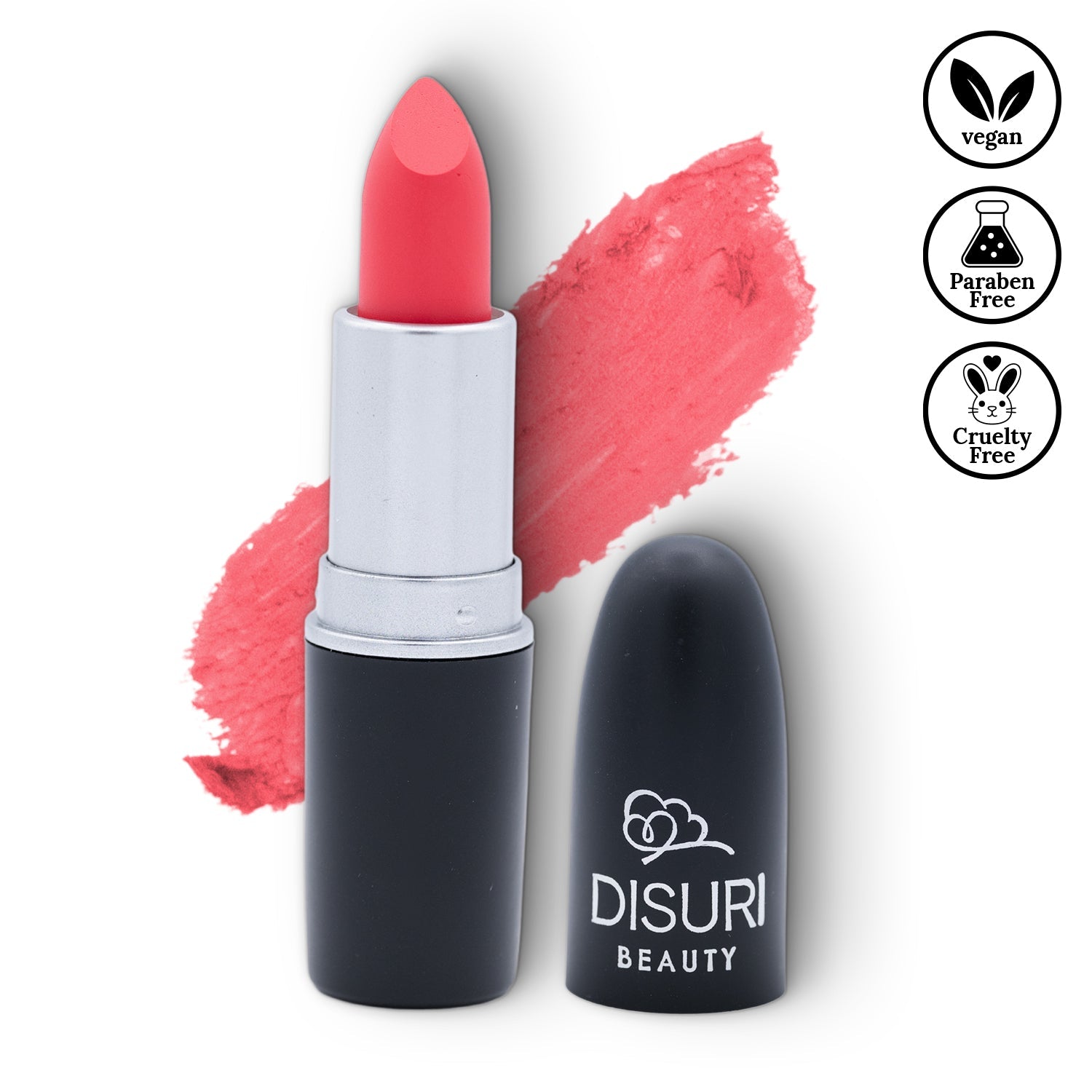 DISURI Beauty Matte Bullet Lipstick - Peachy Bliss (