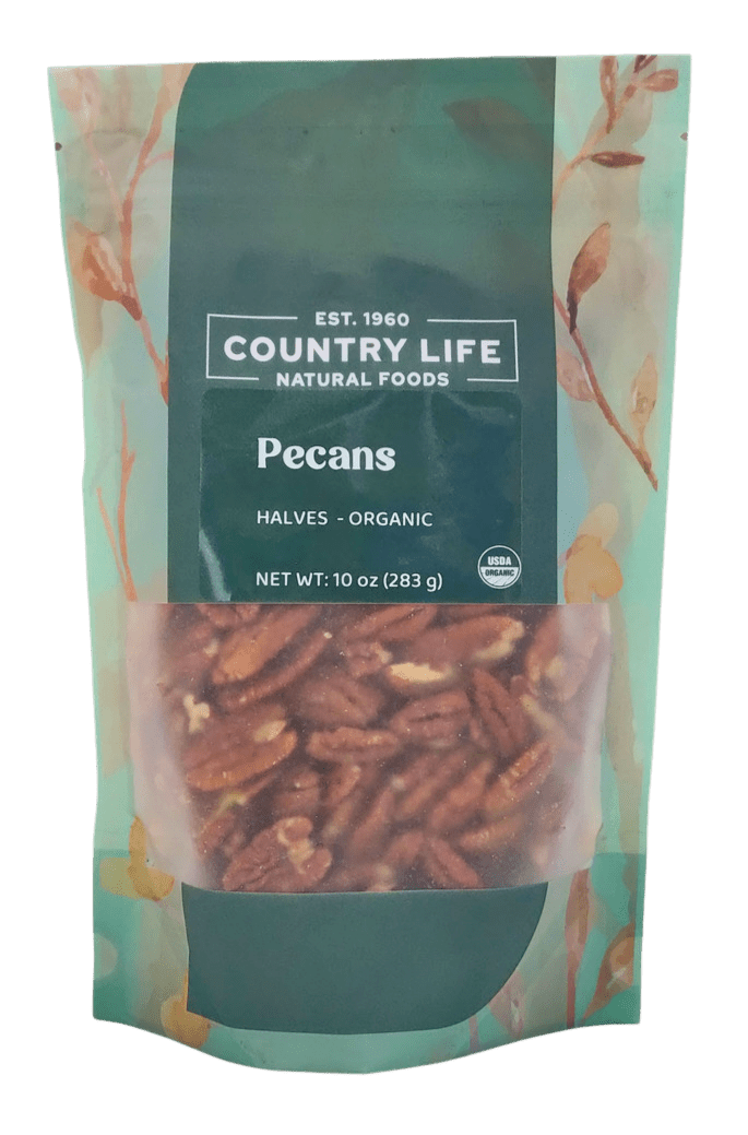 Pecan Halves, Junior Mammoth, Organic by Country Life Natural Foods