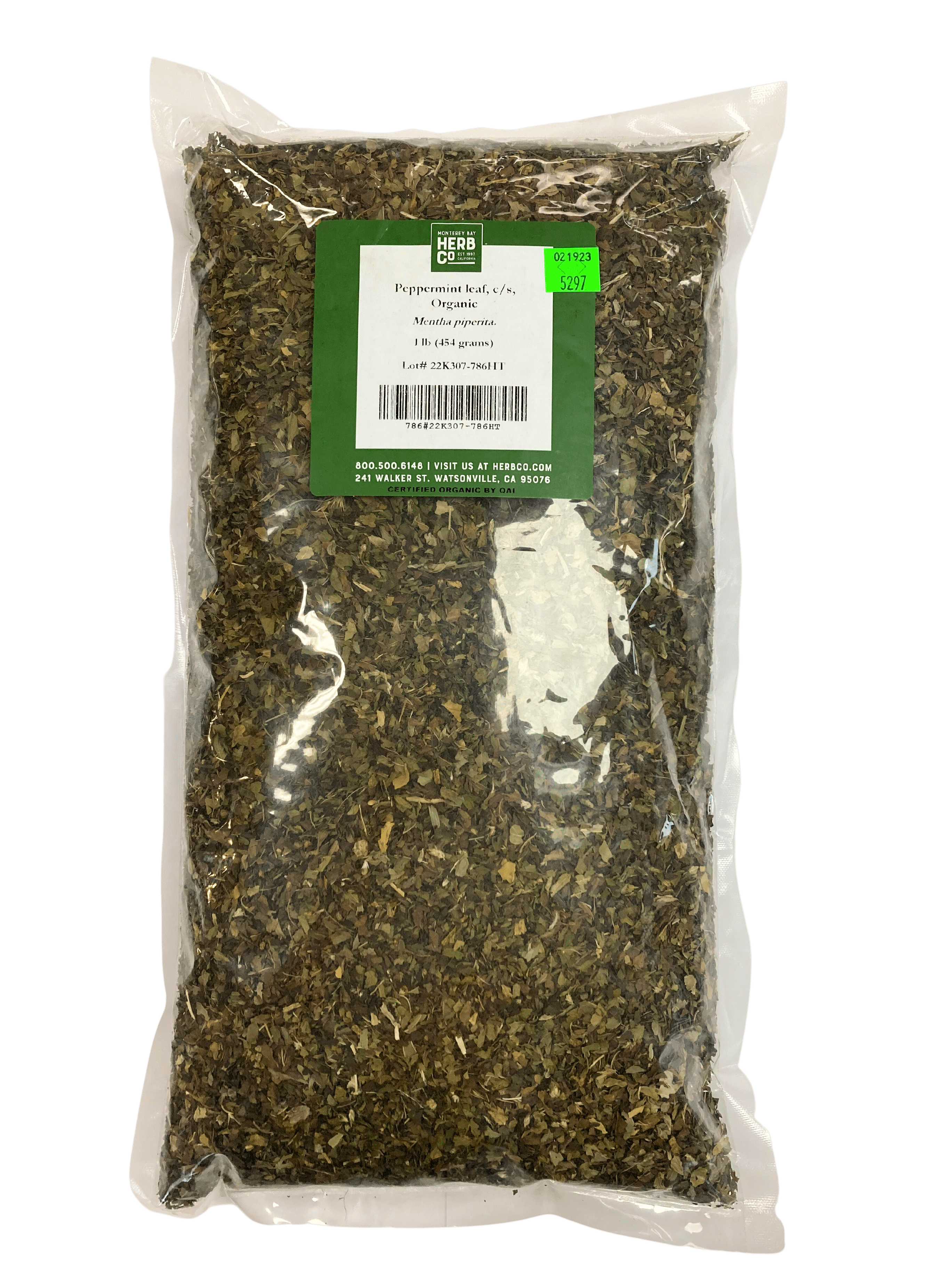 Peppermint Leaf, Organic 1 lb by Country Life Natural Foods