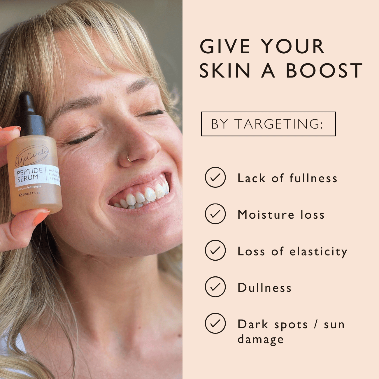 Peptide Serum with Custard Apple + Blood Orange by UpCircle