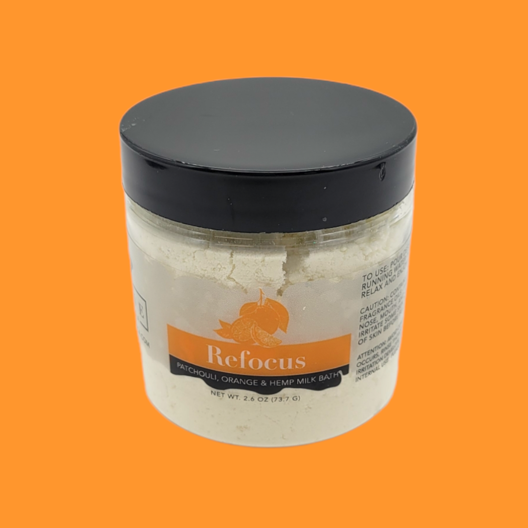 Milk Bath - Refocus (Patchouli, Orange, &amp; Hempseed Oil) Mini