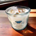 Rocks Candle - Library (Wood Wick Gold Rutilated Quartz Gemstone Soy Candle)