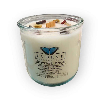 Rocks Candle - Harvest Moon (Wood Wick Mookite Gemstone Soy Candle)