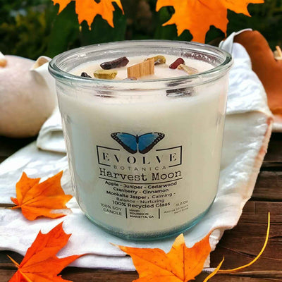 Rocks Candle - Harvest Moon (Wood Wick Mookite Gemstone Soy Candle)