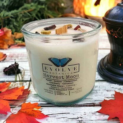 Rocks Candle - Harvest Moon (Wood Wick Mookite Gemstone Soy Candle)