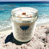 Classic 9oz Jam Jar Crystal Soy Candle - Beach & Bamboo (Sunstone)