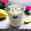 Classic 9oz Jam Jar Crystal Soy Candle - It Girl (Sunstone & Red Jasper)