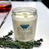 Classic 9oz Jam Jar Crystal Soy Candle - Gin & Juniper (Prehnite)