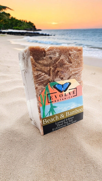 Beach & Bamboo Salt Bar - Exfoliating Sea Salt Body Spa Soap
