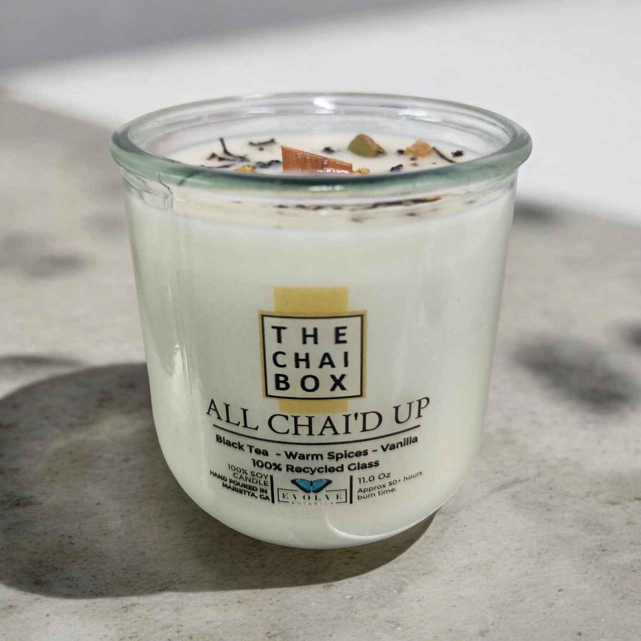 Rocks Candle - Chai (Wood Wick Gemstone Soy Candle)