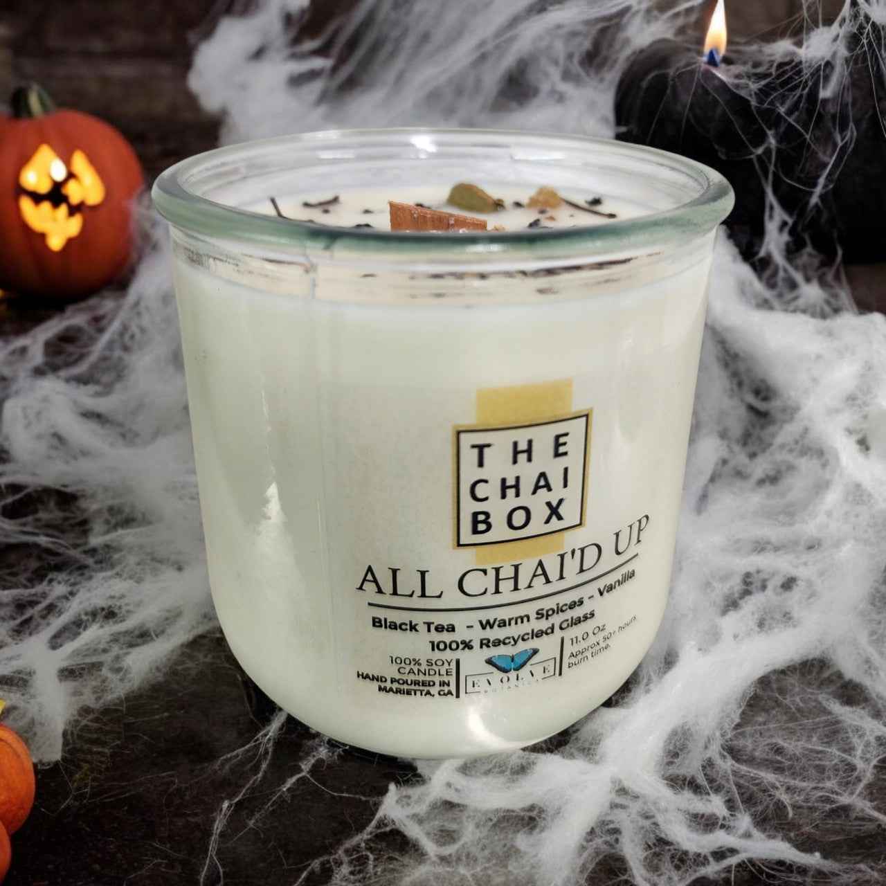 Rocks Candle - Chai (Wood Wick Gemstone Soy Candle)