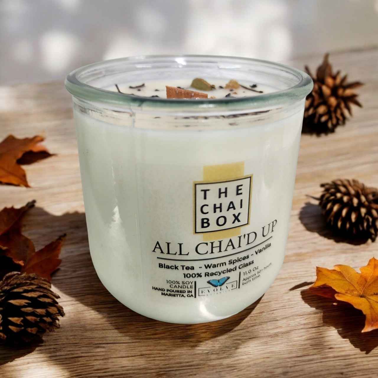 Rocks Candle - Chai (Wood Wick Gemstone Soy Candle)