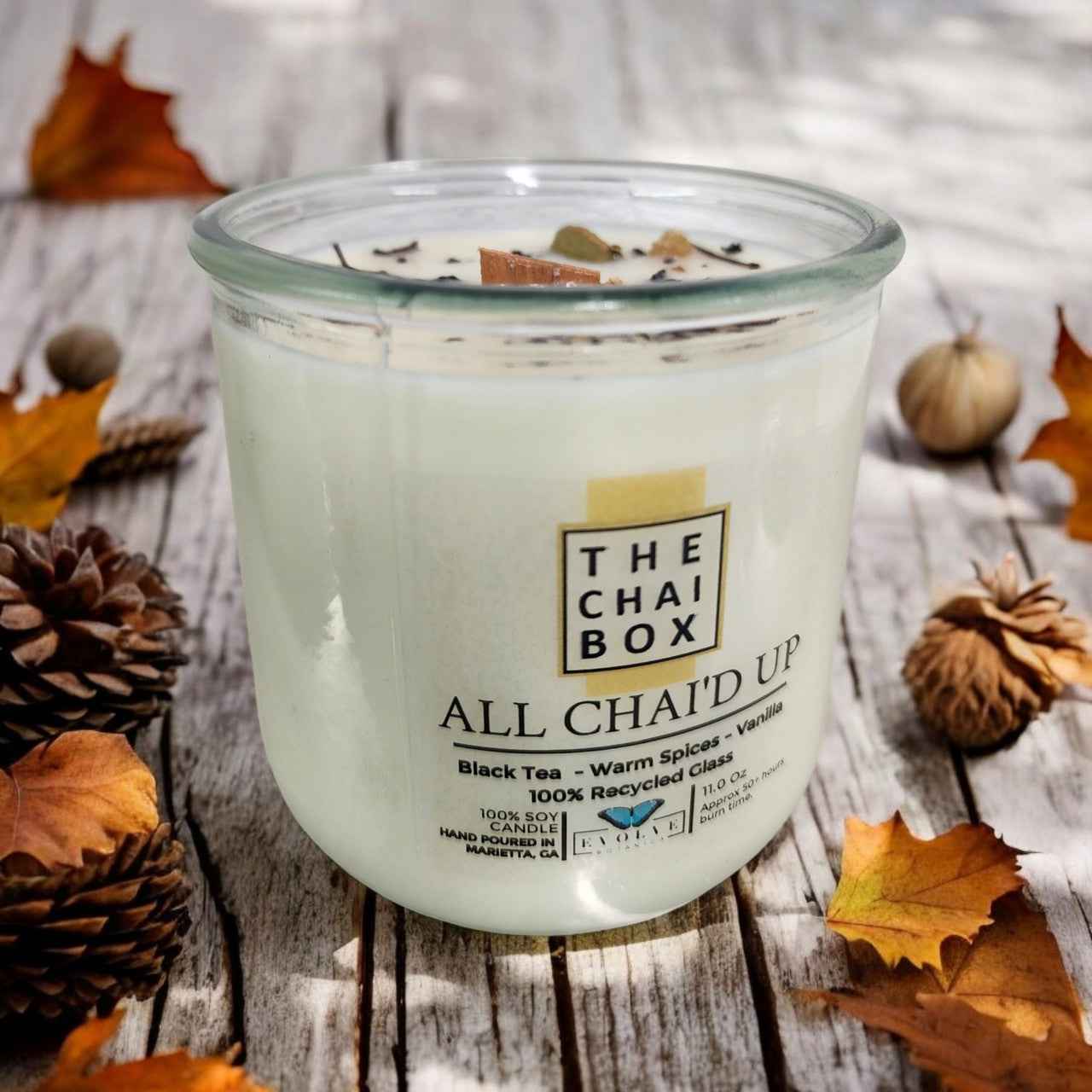 Rocks Candle - Chai (Wood Wick Gemstone Soy Candle)