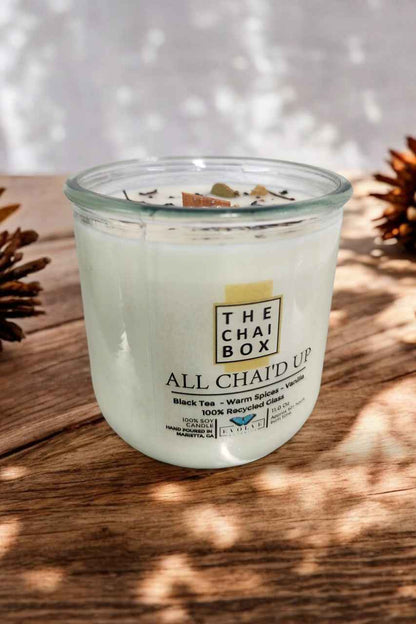 Rocks Candle - Chai (Wood Wick Gemstone Soy Candle)