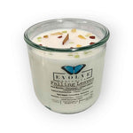 Rocks Candle - Falling Leaves (Wood Wick, Peridot, Red Jasper, & Yellow Aventurine Gemstone Soy Candle)