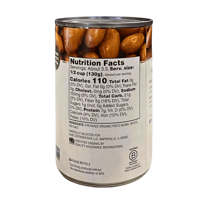 Pinto Beans, Organic, Cadia by Country Life Natural Foods