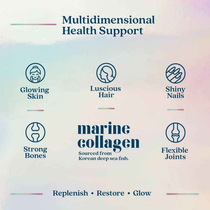 Wellbeing Nutrition Glow Korean Marine Collagen Peptides Tropical Bliss Flavor &amp; Unflavored Combo