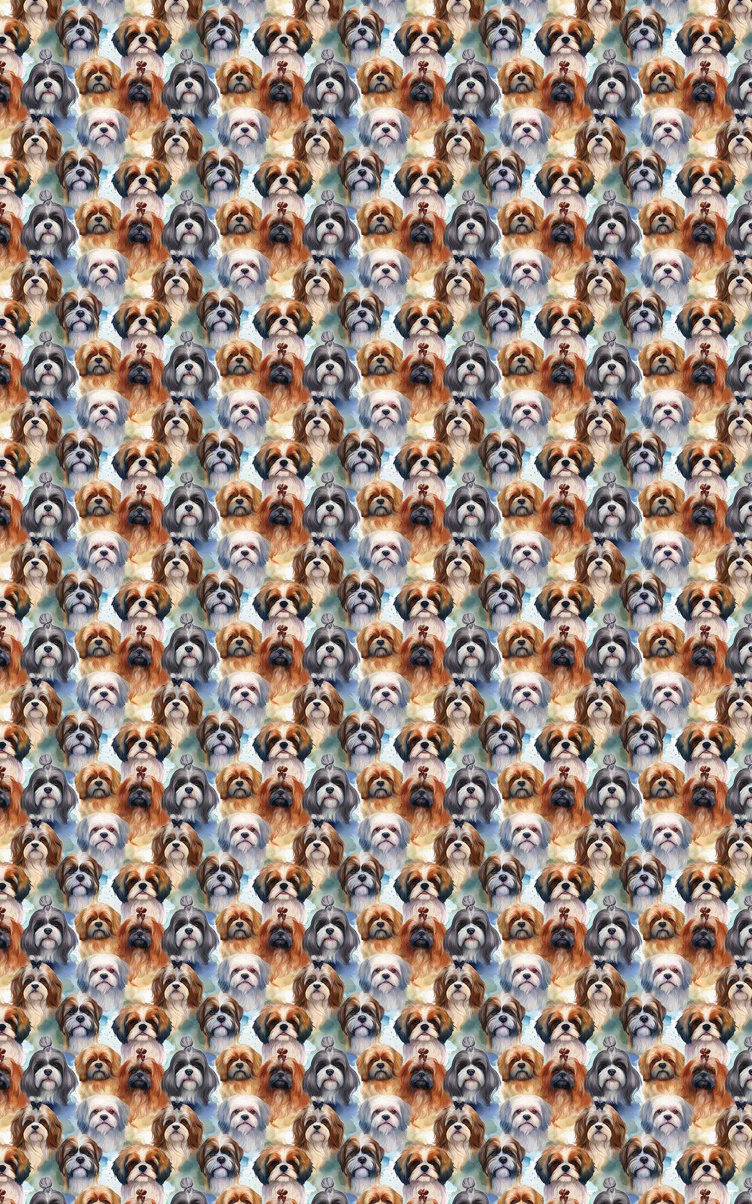 Festive Shih Tzu Frolic