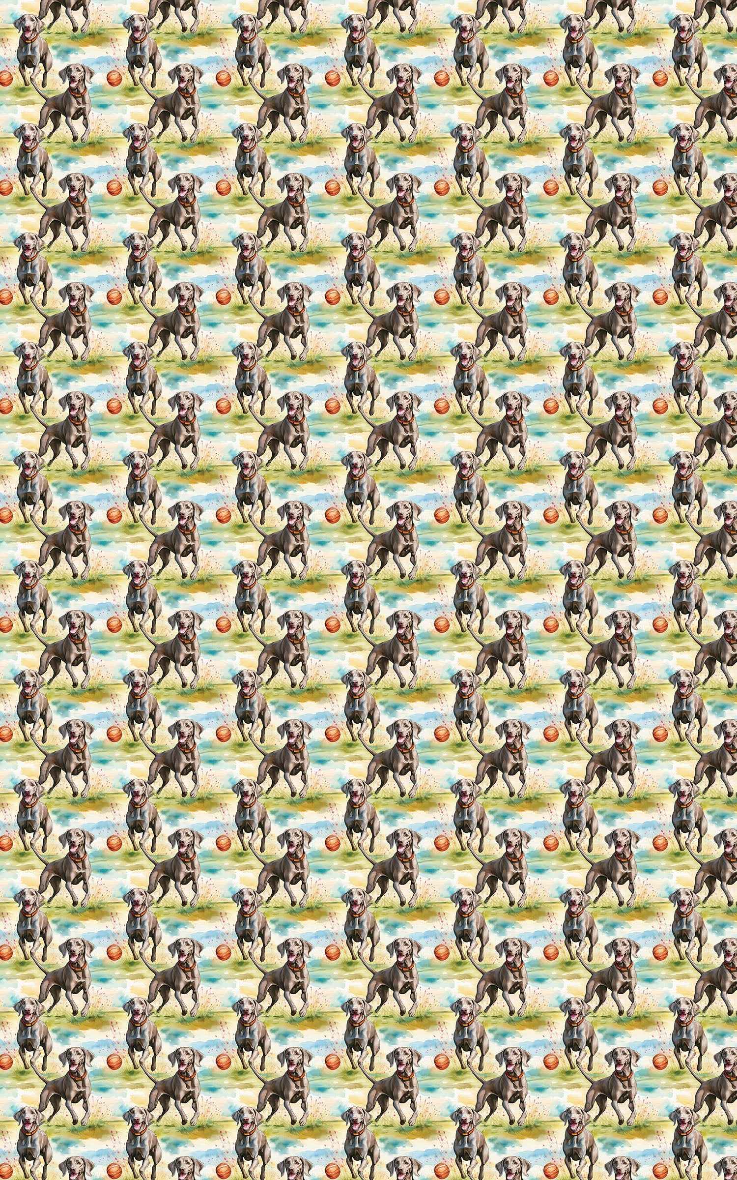 Weimaraner Chase Time