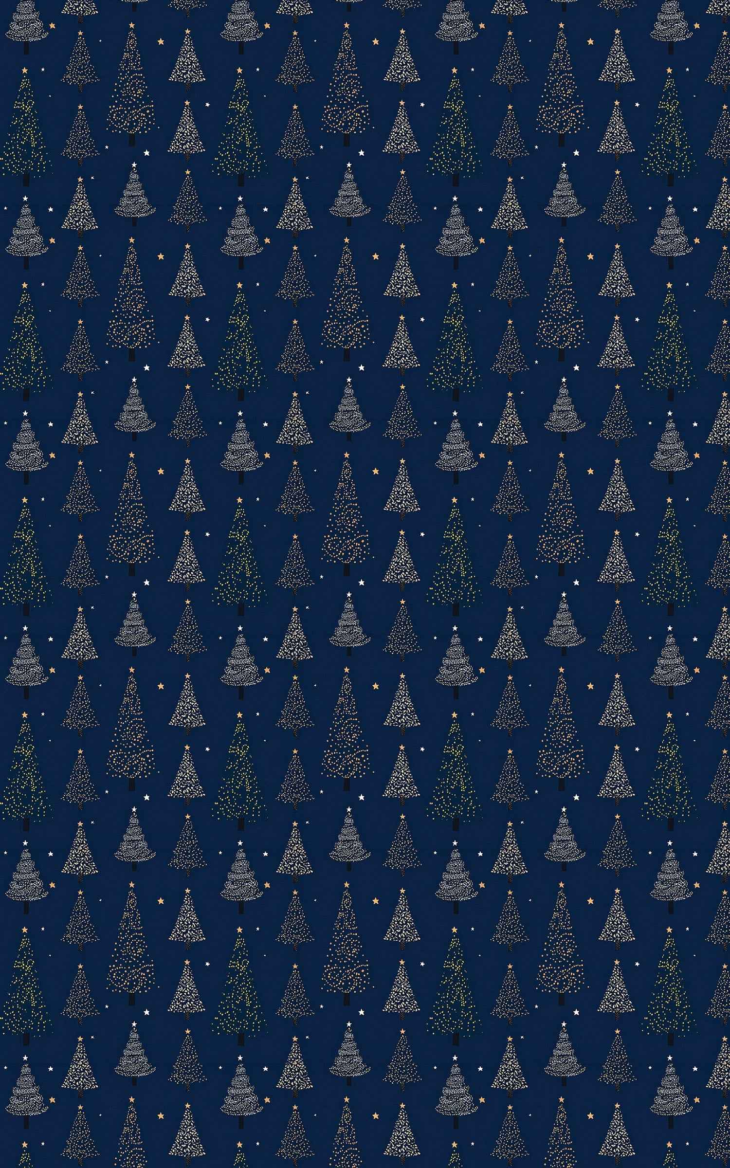 Night Christmas Trees