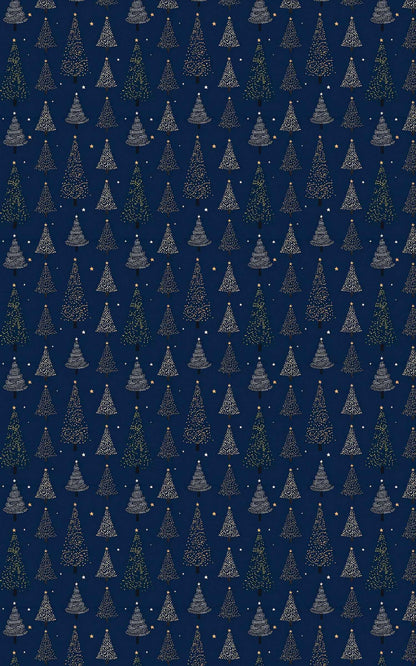 Night Christmas Trees