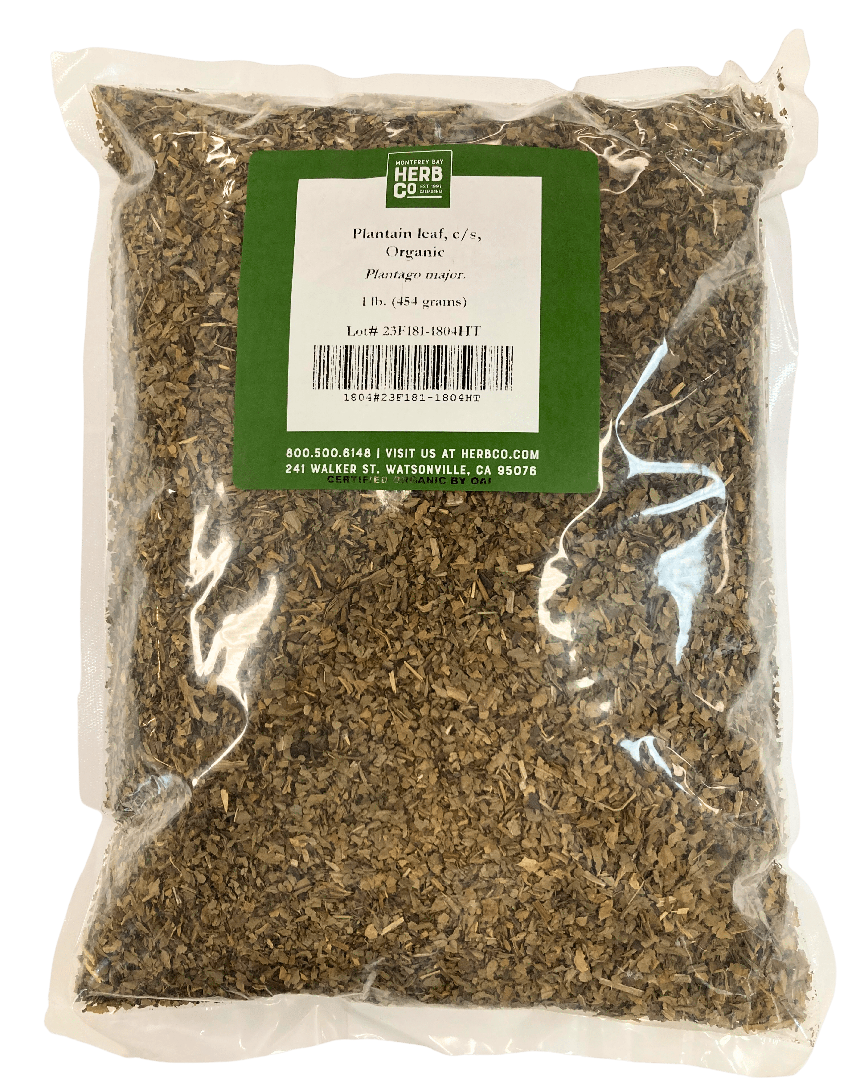 Plantain Leaf, Organic, Cut, Sifted by Country Life Natural Foods
